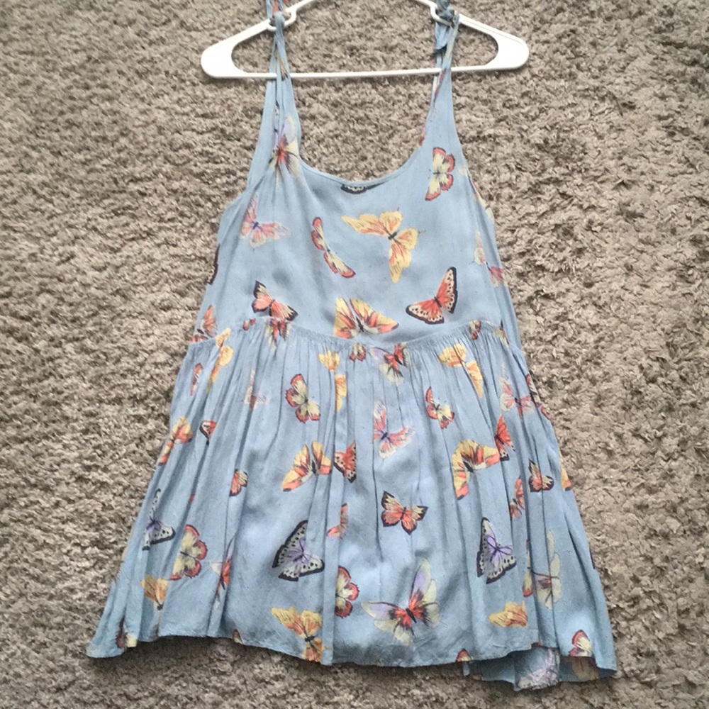 Urban Outfitters Skyblue Butterfly Dress